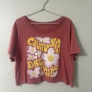 California Dreaming Graphic Crop Tee